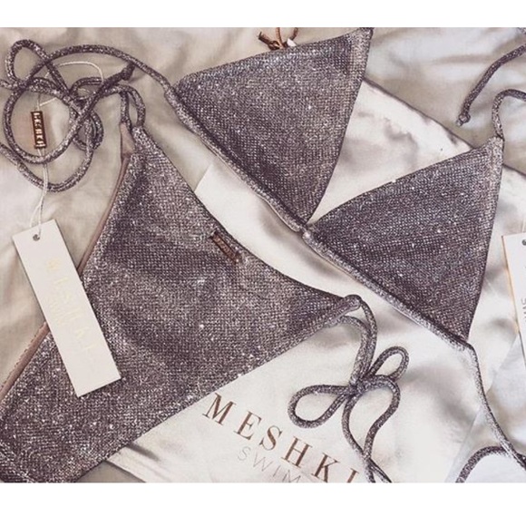 Meshki Other - SALE❣️Amalia Metallic Bikini - Silver